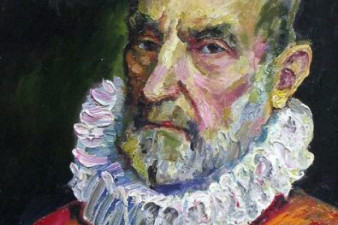 Автопортрет в испанском наряде. 2008. Холст, масло. 64х52